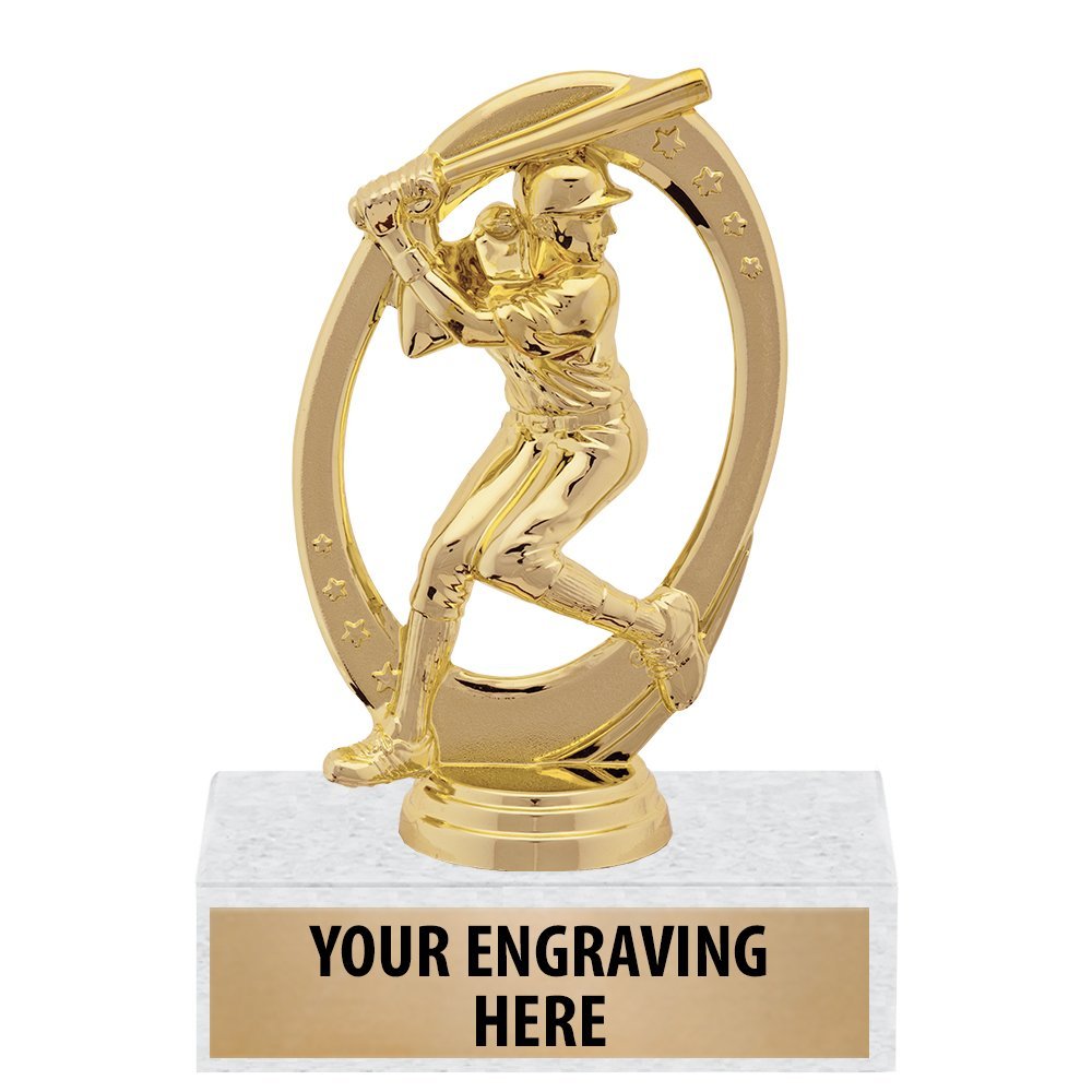 6" Gold Girls Softball Trophies - Custom Softball Champion Trophy Award 50 Pack