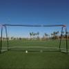 Vallerta Premier 24 X 8 FT. Regulation Size Soccer Goal w/Premium Weatherproof 4MM Net. Strongest 50MM Diameter Steel Frame w/Black/Orange Corrosion Resistant Coating. 8x24 Foot Design(2Net) view 2