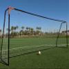 Vallerta Premier 24 X 8 FT. Regulation Size Soccer Goal w/Premium Weatherproof 4MM Net. Strongest 50MM Diameter Steel Frame w/Black/Orange Corrosion Resistant Coating. 8x24 Foot Design(2Net) view 3