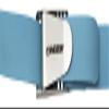 Cressi Malta Quick-Release Elastic Belt w/Metal Buckle Elastic Belts, Blue view 2