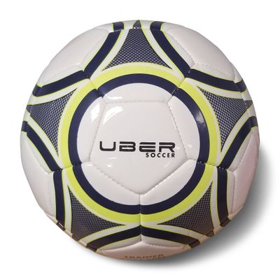 Rugged Soccer Trainer Ball- Navy Blue and Neon Yellow (Size 3)