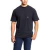 ARIAT Mens Rebar Cotton Strong T-Shirt Heather Grey view 2