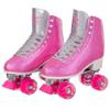 C SEVEN Sparkly Retro Quad Roller Skates (Glitter Pink, Women's 10 / Men's 9) view 3