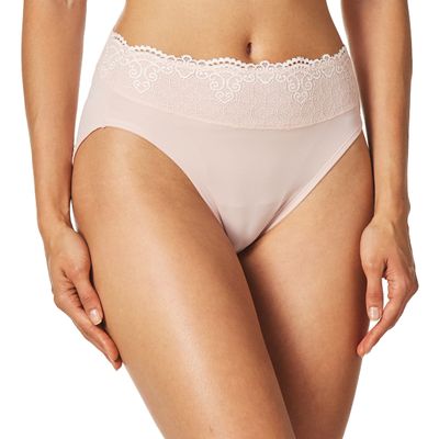 Bali Women's Hi-Cut Panties, High-Waisted Smoothing Panty, High-Cut Brief Underwear for Women, Comfortable Underpants