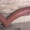 HILASON Draft V Shape English Padded Bridle Browband Blanks Empty Channel | Browband Horse | U Browband | Browbands for Horse view 3