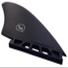 Ho Stevie! Surfboard Twin Fins (2 Fins) - Keel Fins for Fish Surf Boards [Twin Tab or Single Tab Sizes] (Black, Twin Tab) view 4