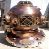 Royalexports 18" Solid Steel & Brass Vintage US Navy Mark V Diving Divers Helmet Morse view 3