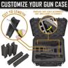 2 Pistol 6 Magazine Gun Case Storage | Doro Waterproof Double Pistol Case with Custom Mycasebuilder Foam Insert | Hard Gun and Magazine Case | Tactical and Firearms Holder view 4