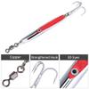 Tbest Fishing Lures Sequins Bait Metal Bass Hard Spoon Bait Jig Lure Artificial Hook (Red 56g) view 2