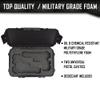 2 Pistol Medium Duty Lightweight 2 Pistol Gun Sport Case | Double Handgun Doro Waterproof Pistol Case with Custom Mycasebuilder Foam Insert | Hard Gun Case view 2