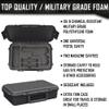 1 Pistol, 2 Magazine + Accessories Gun Case Storage | Doro Water proof Pistol Case with Custom Mycasebuilder Foam Insert | Hard Gun and Magazine Case view 2
