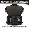 1 Pistol, 2 Magazine + Accessories Gun Case Storage | Doro Water proof Pistol Case with Custom Mycasebuilder Foam Insert | Hard Gun and Magazine Case view 4