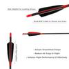Letszhu Carbon Archery Arrows 500 Spine with Real Feathers for Compound Recurve Bow (12 Pack) (28 Inch Arrows) view 4