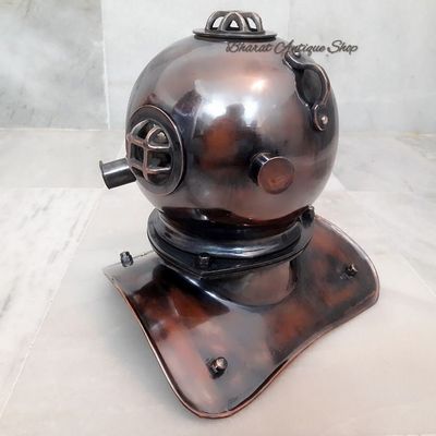 Royalexports Solid Brass Copper Scuba Deep Sea SCA Divers Diving Helmet Mark V US