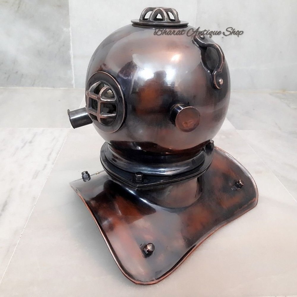 Royalexports Solid Brass Copper Scuba Deep Sea SCA Divers Diving Helmet Mark V US