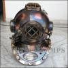 Royalexports Solid Brass Copper Scuba Deep Sea SCA Divers Diving Helmet Mark V US view 4
