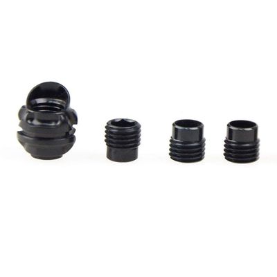 37/45 Degree Aluminum Hooded Peep Sight Compound Bow Housing Aperture Kit with 3 Size Inner Core (Black, 45 Degree)