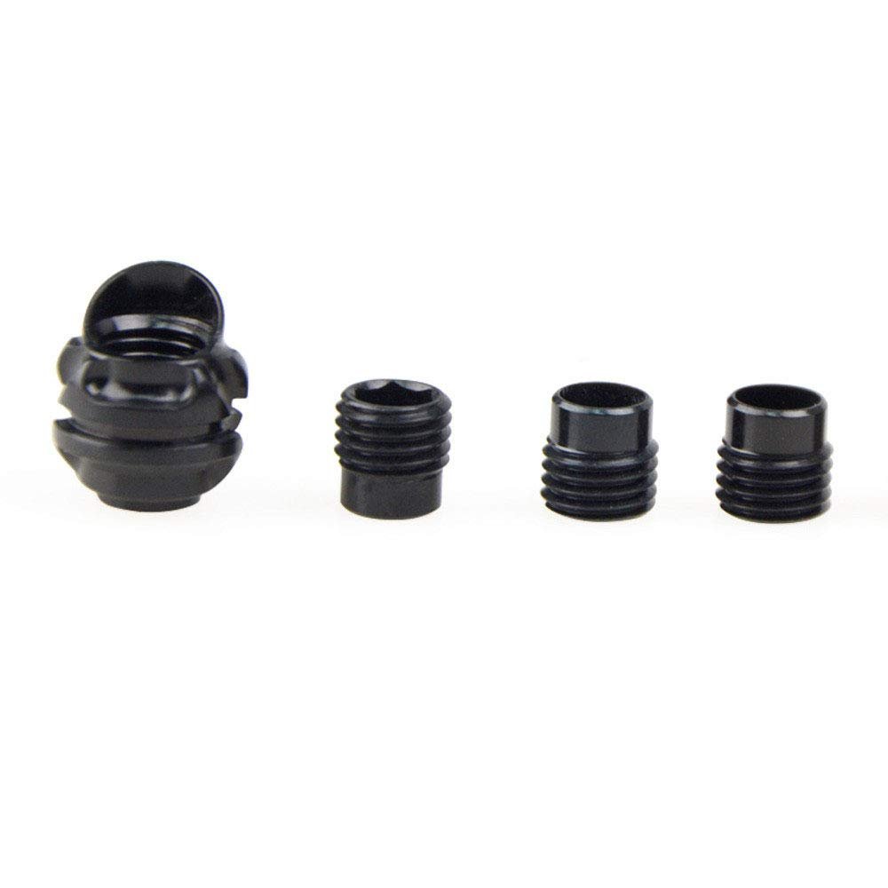 37/45 Degree Aluminum Hooded Peep Sight Compound Bow Housing Aperture Kit with 3 Size Inner Core (Black, 45 Degree)