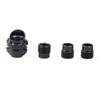 37/45 Degree Aluminum Hooded Peep Sight Compound Bow Housing Aperture Kit with 3 Size Inner Core (Black, 45 Degree) view 1