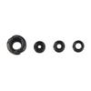 37/45 Degree Aluminum Hooded Peep Sight Compound Bow Housing Aperture Kit with 3 Size Inner Core (Black, 45 Degree) view 3
