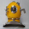 Royalexports Madeavel US Navy Antique Yellow Diving Helmet US Navy Anchor Engineering Divers Helmet Replica view 1