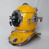 Royalexports Madeavel US Navy Antique Yellow Diving Helmet US Navy Anchor Engineering Divers Helmet Replica view 2