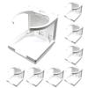 MARINE CITY Adjustable Arms Folding Cup Holder  Durable, Space-Saving Design, Adjustable Arms (8 Pcs, White) view 1