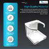 MARINE CITY Adjustable Arms Folding Cup Holder  Durable, Space-Saving Design, Adjustable Arms (8 Pcs, White) view 3