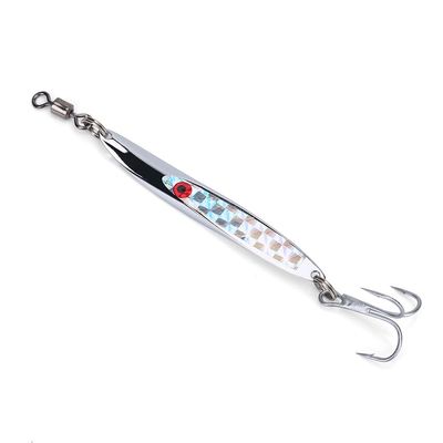 Fishing Lures Sequins Bait, Metal Bass Hard Spoon Bait Jig Lure Artificial Hook 4 Size Color Selectable