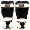 Fairtex SP7 Muay Thai Shin Guards for Men, Women, Kids | Shinguards Made with Syntek Leather & are Premium, Lightweight & Durable | Detachable shin & Foot Protector- Small, White view 2