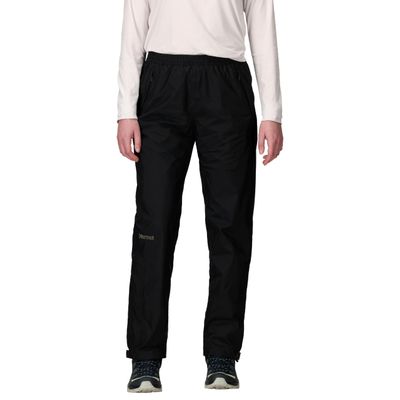MARMOT Women's PreCip Eco Rain Pant Lightweight, Waterproof, Packable Hiking Pants Made with Recycled Materials, Regular, Black, X-Small