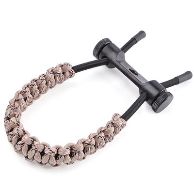 ZSHJGJR Archery Bow Wrist Sling Braided Archery Adjustable Bow Strap Wrist Sling for Compound Bow Hunting Shooting Accessories (camo)
