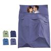 Sleeping Sack Travel Camping Sheet Lightweight Hotel Sleeping Bag Liners, Give You a Clean Environment When Outdoor, Grey Blue, 63 x 82.6inch(160 x 210cm) view 1