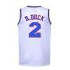 Mens Basketball Jersey #2 D Duck 90s Moive Space Shirts (White, X-Large) view 1