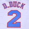 Mens Basketball Jersey #2 D Duck 90s Moive Space Shirts (White, X-Large) view 2