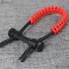 ZSHJGJR Archery Bow Wrist Sling Braided Archery Adjustable Bow Strap Wrist Sling for Compound Bow Hunting Shooting Accessories (red) view 4