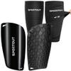 Sportout Soccer Shin Guards - Shin Guards Soccer Kids Youth Adult Protective Shin Pads with Sleeves and Insert Pocket for Boys Girls for Age 4-6, 6-8, 8-10,10-12,12-14,14-Adult (Black-1, S) view 1