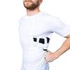 LOVESLF Tights Concealed Carry Crew Neck Shirt Tshirt/CCW Tactical Clothing/Concealed Clothing REF (L, White) view 2
