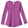City Threads Little Girls' Thermal Long Sleeve Tunic Shirt Tee Dress for School Party Play, Plum, 14 view 1