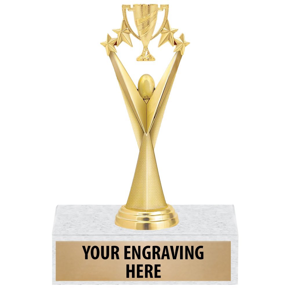 6" Custom Victory Cup Trophies - Gold Cup Trophy Awards 50 Pack