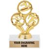 6" Custom Triathlon Trophies - Triathlon All Sports Trophy Awards 50 Pack view 1