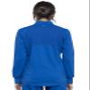 Cherokee Scrub Jacket for Women Zip Front High-Low Medical Uniform, 3 Pockets, Mesh Detail, Ultra Soft 2-Way Stretch Plus Size - WW301, 4XL, Royal view 4