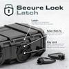 Seahorse 52 Portable Waterproof Dry Box Hard Protective Micro Case - Mil Spec/USA Made / IP67 Waterproof/Lockable - for Earbuds, PLB, IEM, Small Medical Devices, Stash Box view 4