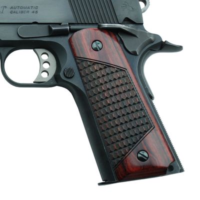 Altamont 1911 Grips - Crocback - Full Size 1911 Wood Grips w. Ambi Safety fits Most Commander, Standard & Government 1911 Models - Made in USA