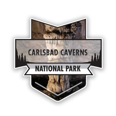 2-Pack Carlsbad Caverns National Park Decal Sticker | 4.7-Inches by 4.4-Inches | Premium Quality Vinyl Sticker | UV Protective Laminate | PD921
