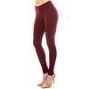 Women's Premium Ultra Soft Leggings (Burgundy, Plus Size) view 1