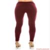 Women's Premium Ultra Soft Leggings (Burgundy, Plus Size) view 2