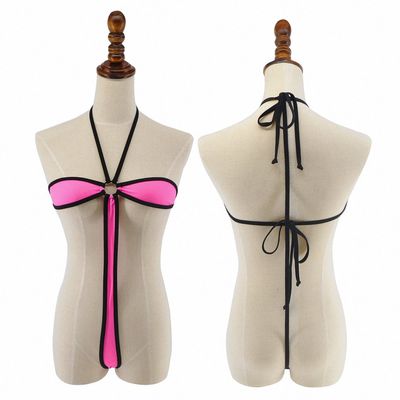 Tinpia Womens See-Through Mesh Micro Bikini Beach Lingeries G-String Slingshot Swimsuit