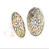 Two tone "4 OCEANIC ANIMAL DESIGN" Simulated Rhinestone"CLIP-ON" Earrings (Medusa) view 1