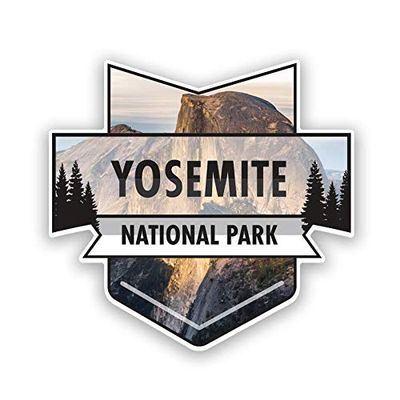 2-Pack Yosemite National Park Decal Sticker | 4.7-Inches by 4.4-Inches | Premium Quality Vinyl Sticker | UV Protective Laminate | PD969
